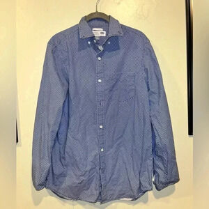 Men’s size small button up dress shirt. Old Navy. Blue+White. Like new condition